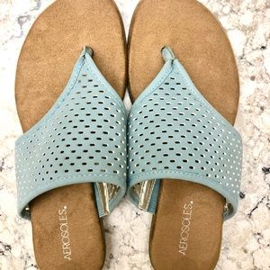 NWOT Aerosoles Sandals blue Size 9 Womens